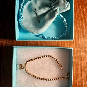 Tiffany mini heart bead bracelet